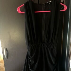 Fashion Nova Black low front cut Dress